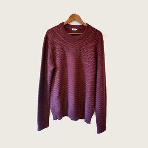 FILIPPA K - Red cotton/mohair knitted sweater - Sz L (fits M)